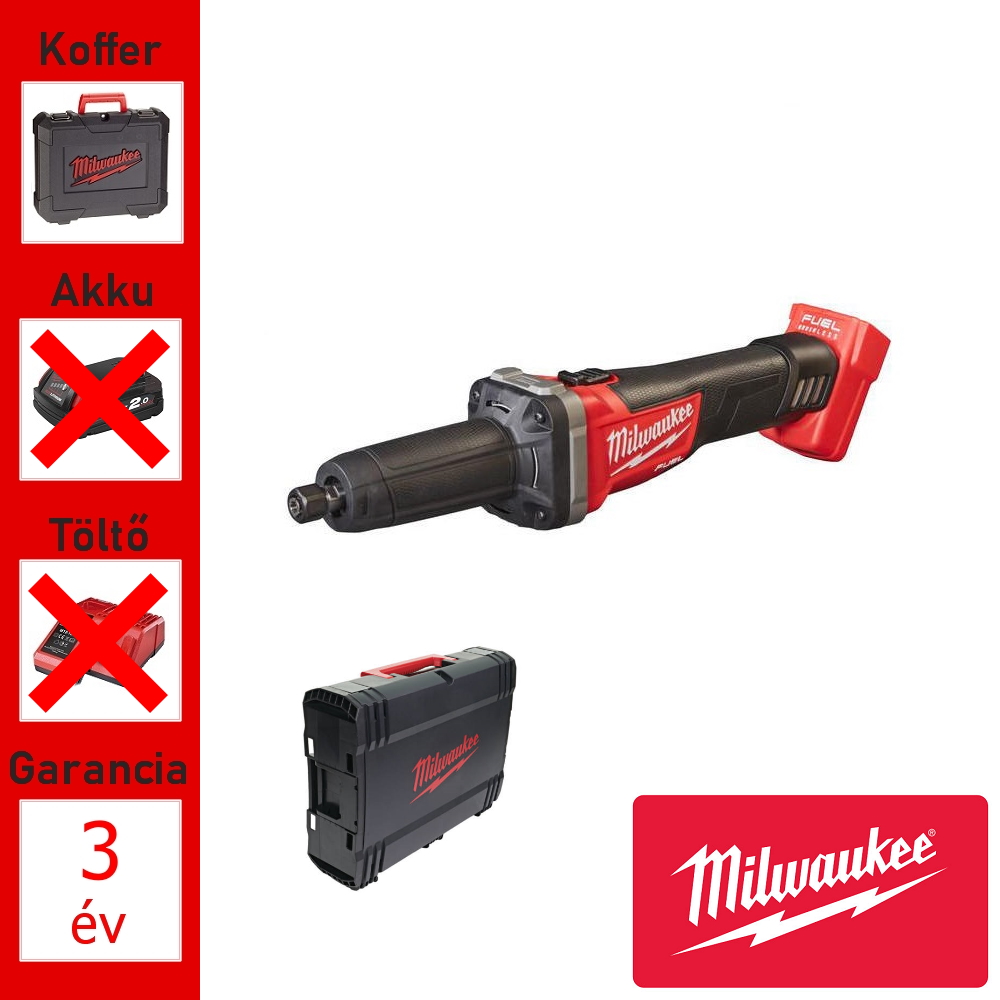 Milwaukee 18V akkus egyenes csiszoló géptest + koffer